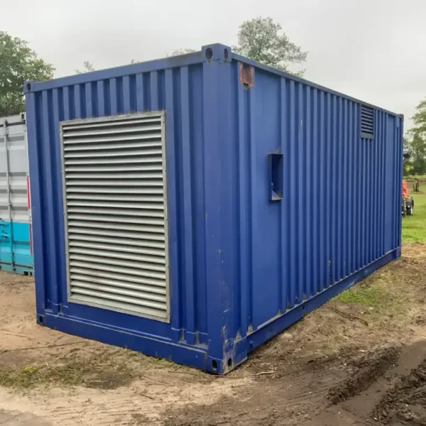1991 Cummens Groupe électrogène de secours dans un conteneur Occasion Regardez la vidéo