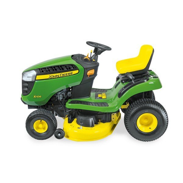 Tracteur tondeuse John Deere X106 – Éjection latérale 92 cm 17 CV
