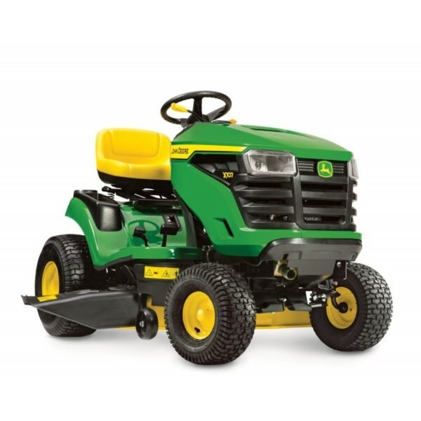 Tracteur tondeuse John Deere X107 – Éjection latérale 92 cm 17 CV bac 200 L